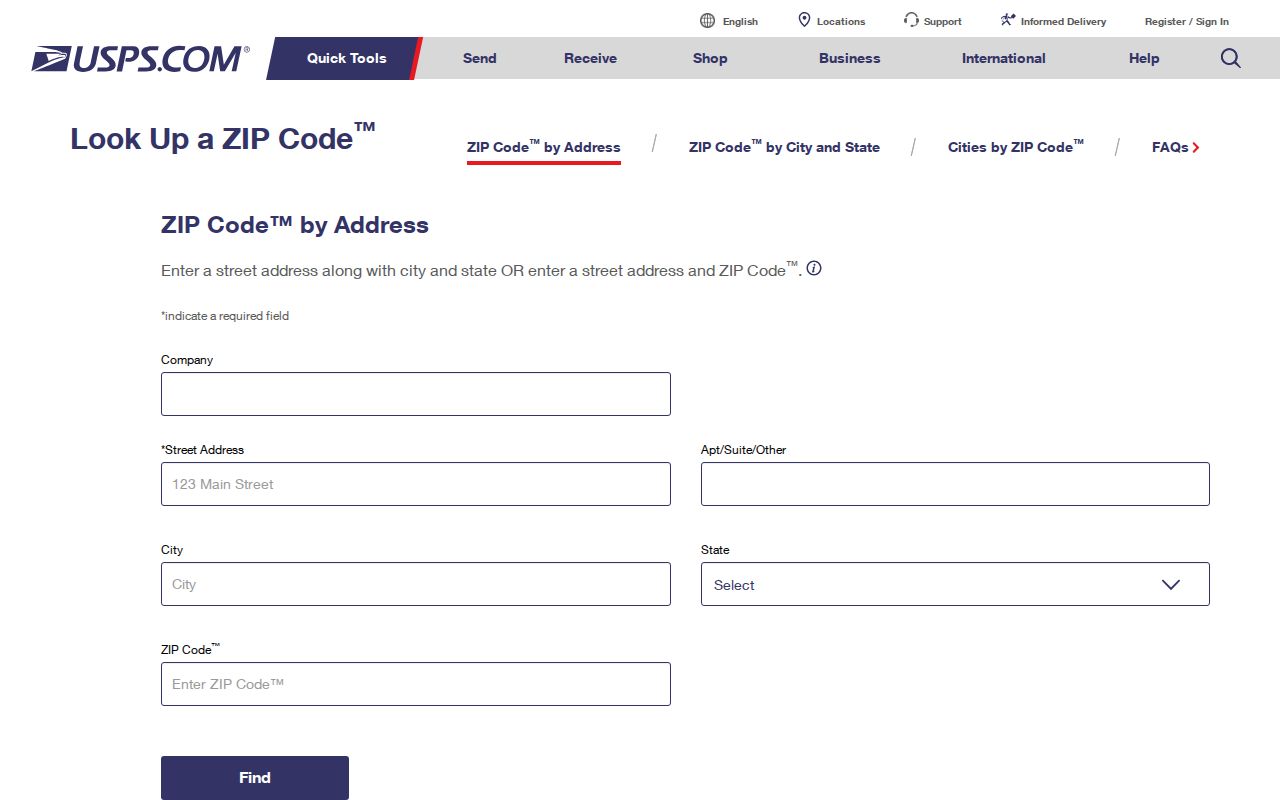 USPS address ZIP code lookup for Petaluma